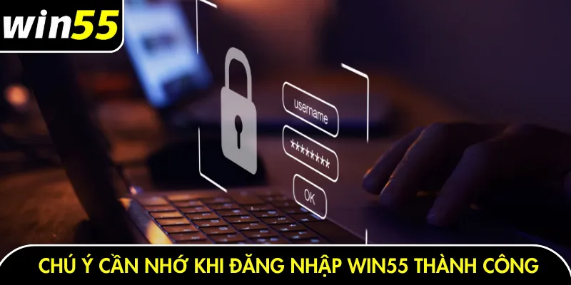 Chú ý cần nhớ khi đăng nhập Win55 thành công